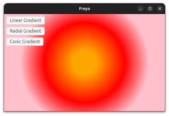 Radial gradient Screenshot