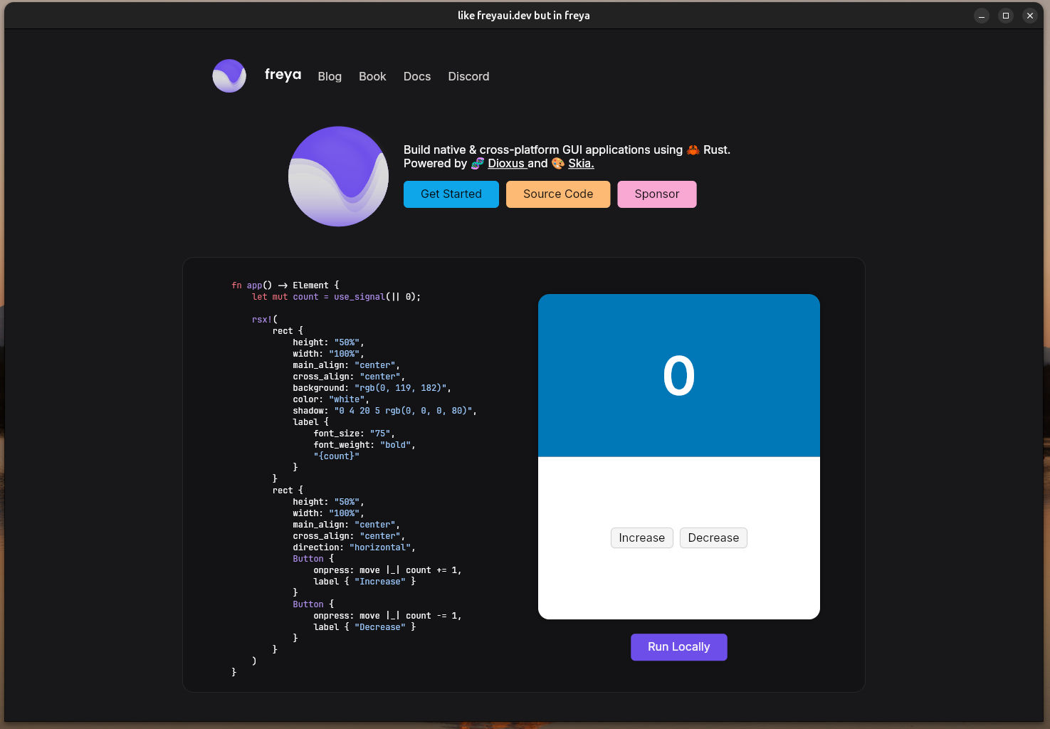 Website Example Screenshot