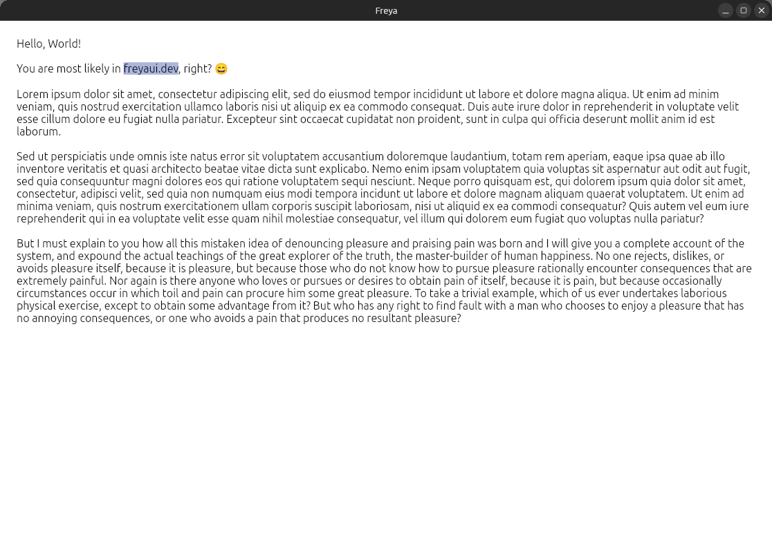 Flexible Text editing
